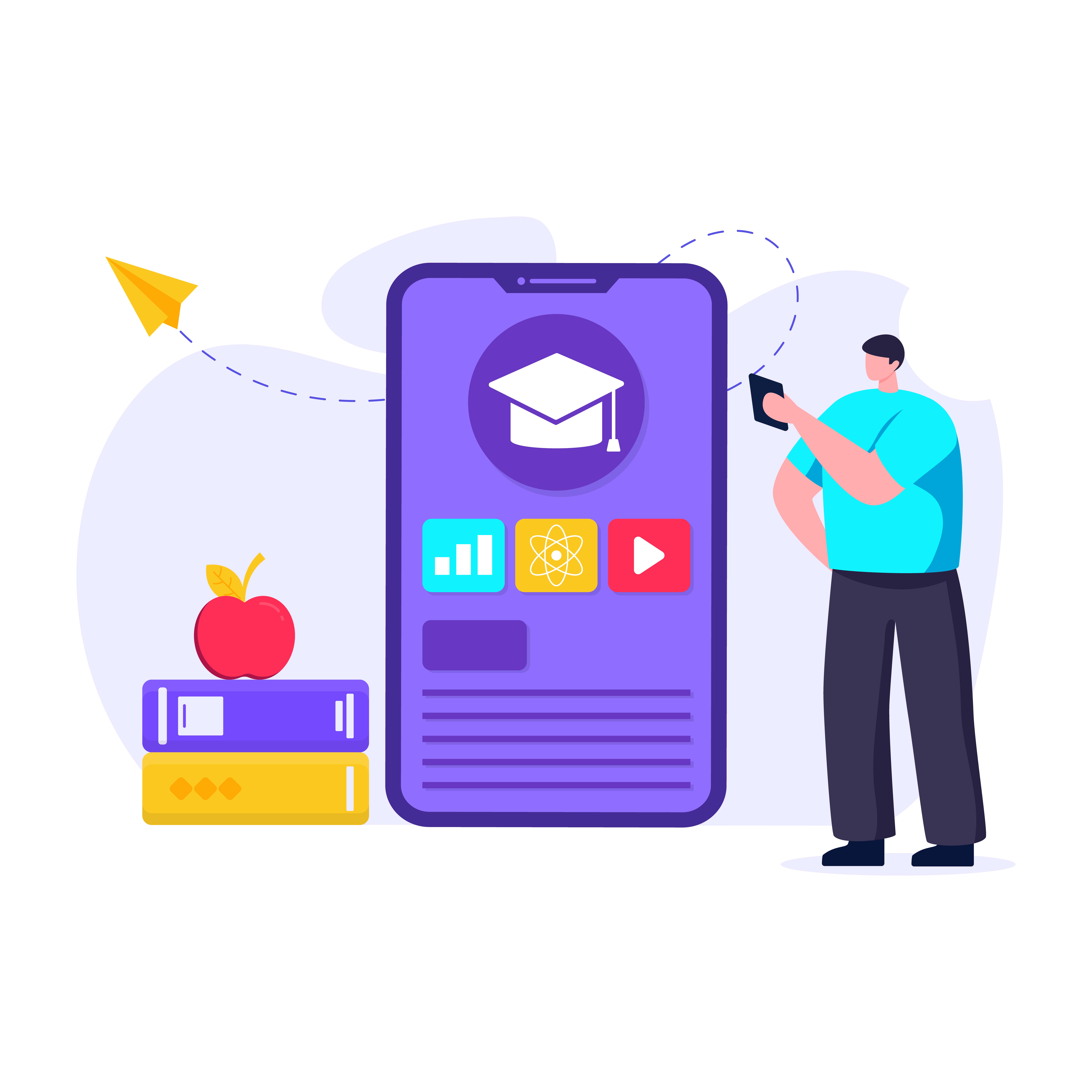 micro-learning with a mobile phone